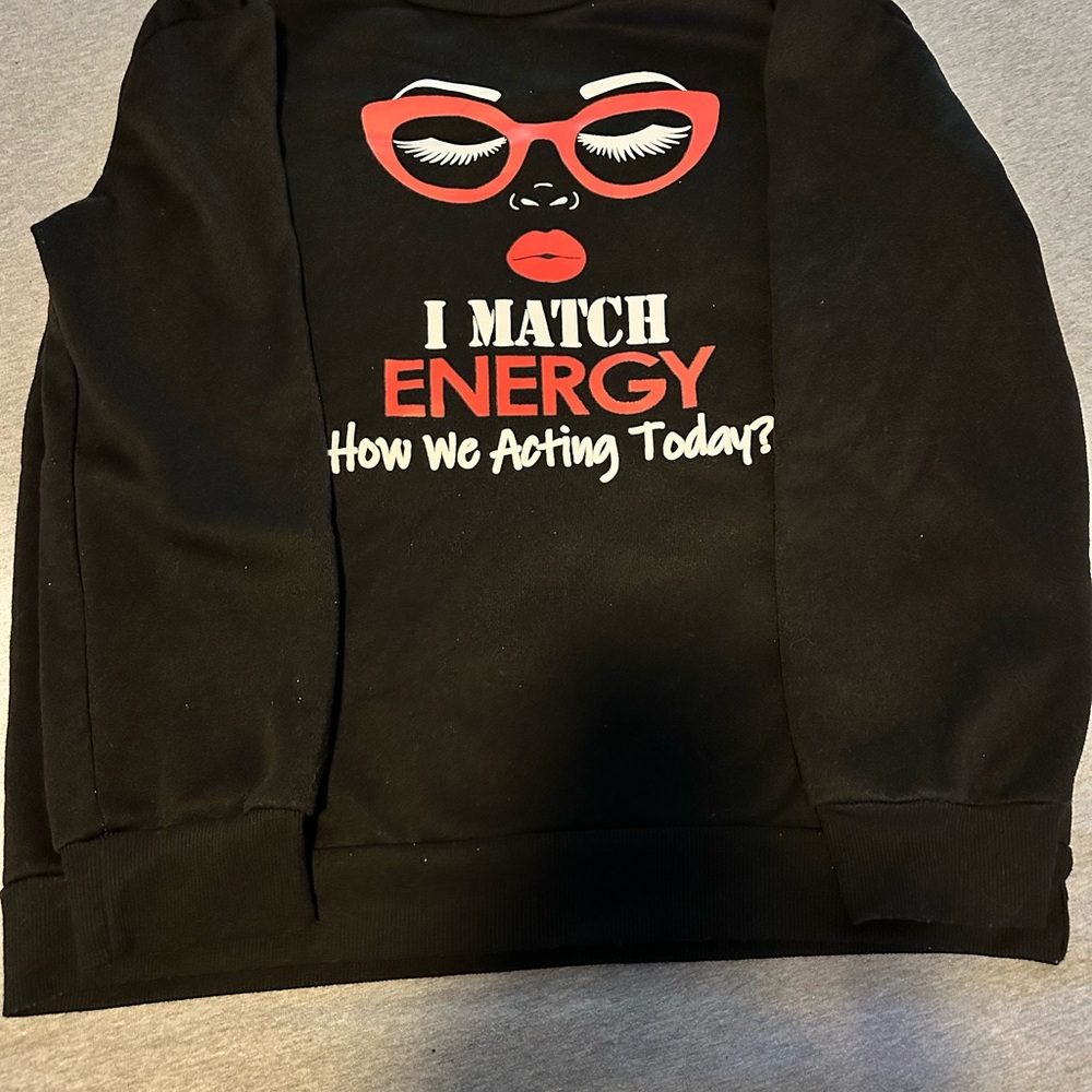 Black Graphic Sweatshirt
